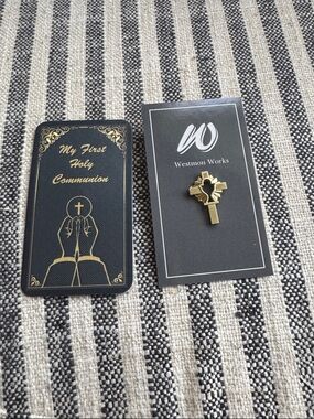 Westmon Works Chalice Cross Pin with Prayer Card
